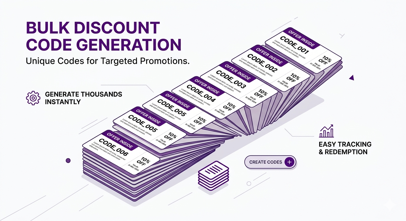 Shopify Bulk Discount Codes: Generate Unique Codes for Influencer & Email Campaigns